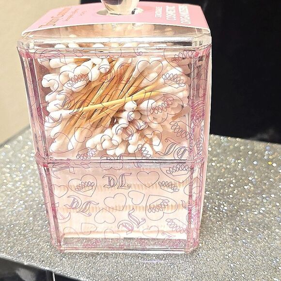 Juicy Couture Home JC Crown & Heart Logo Stackable Cosmetic Organizers 2-PC Set - Picture 5 of 6